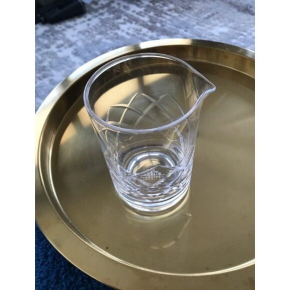 Diamond Cut Cocktail Mixing Glass – Thick, Sturdy Glass Beaker to Mix and Stir